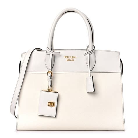 prada bibliotheque top handle mini white|Prada White Saffiano Bibliotheque Small QNBGPI3RWH000.